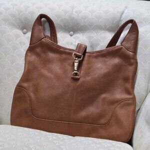 Diamicci brown leather messenger bag